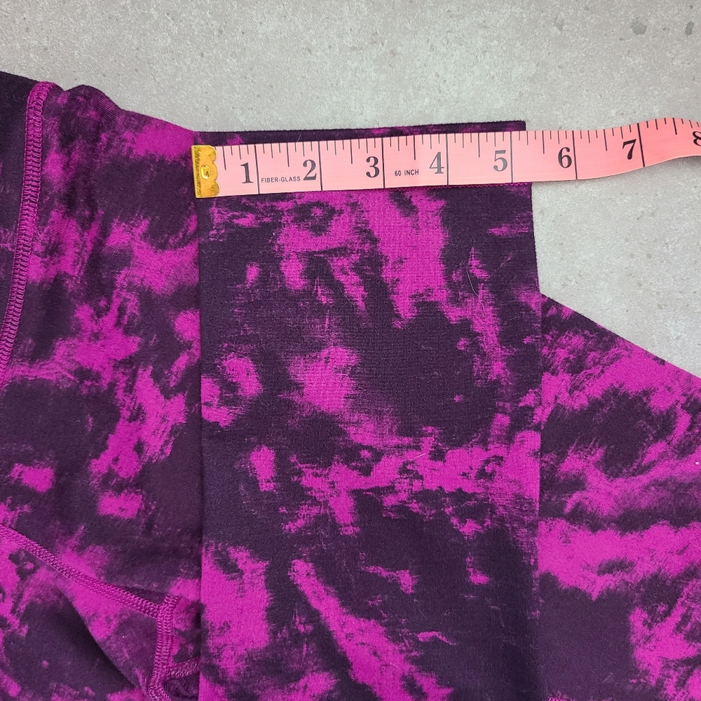 Lululemon magenta & black crop wunder under sz 6 - Picture 14 of 16